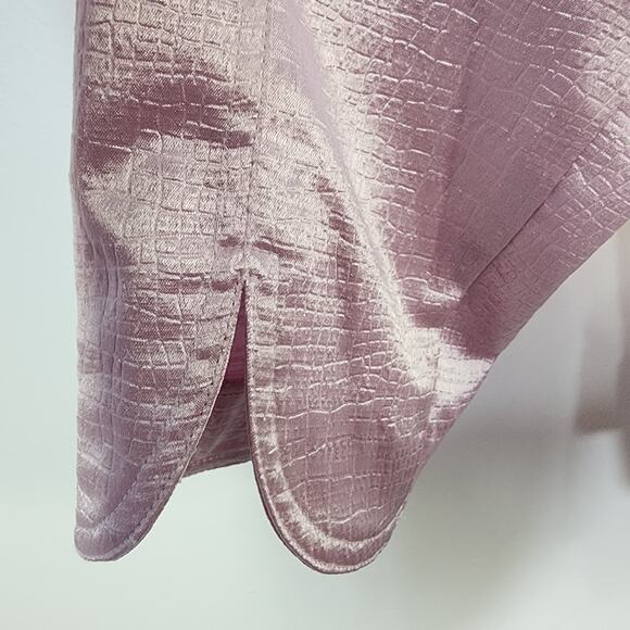 Ruby Rd Jacket Womans Size 12 Shimmery Textured Button Up Purple Pockets 3/4 Slv - Picture 8 of 12